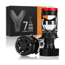 Lâmpada LED Automotiva H4 Mini Projetor 100W 30000LM – Farol Alto e Baixo com Turbo Fan 6000K (Kit 2 Peças)