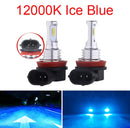 Lâmpada LED Automotiva H11/H8/H9 80W 30000LM – Farol e Neblina Super Brilho 3000K/6000K (Kit 2 Peças)