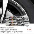 Adesivo 3D Alumínio Limited Edition para Rodas – Emblema Decorativo Aro Automotivo (Kit 4 Peças)