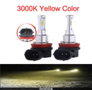 Lâmpada LED Automotiva H11/H8/H9 80W 30000LM – Farol e Neblina Super Brilho 3000K/6000K (Kit 2 Peças)
