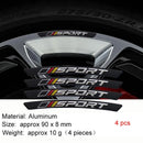 Adesivo 3D Alumínio Limited Edition para Rodas – Emblema Decorativo Aro Automotivo (Kit 4 Peças)