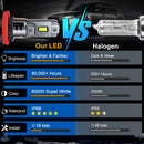 Lâmpada LED Automotiva H8/H11 6500K 30000LM – Farol Super Brilho Canbus CSP (Kit 2 Peças)