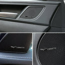 Emblema 3D Alloy para Interior Chevrolet – Adesivo Premium para Som, Painel e Volante (Kit 4 Peças)